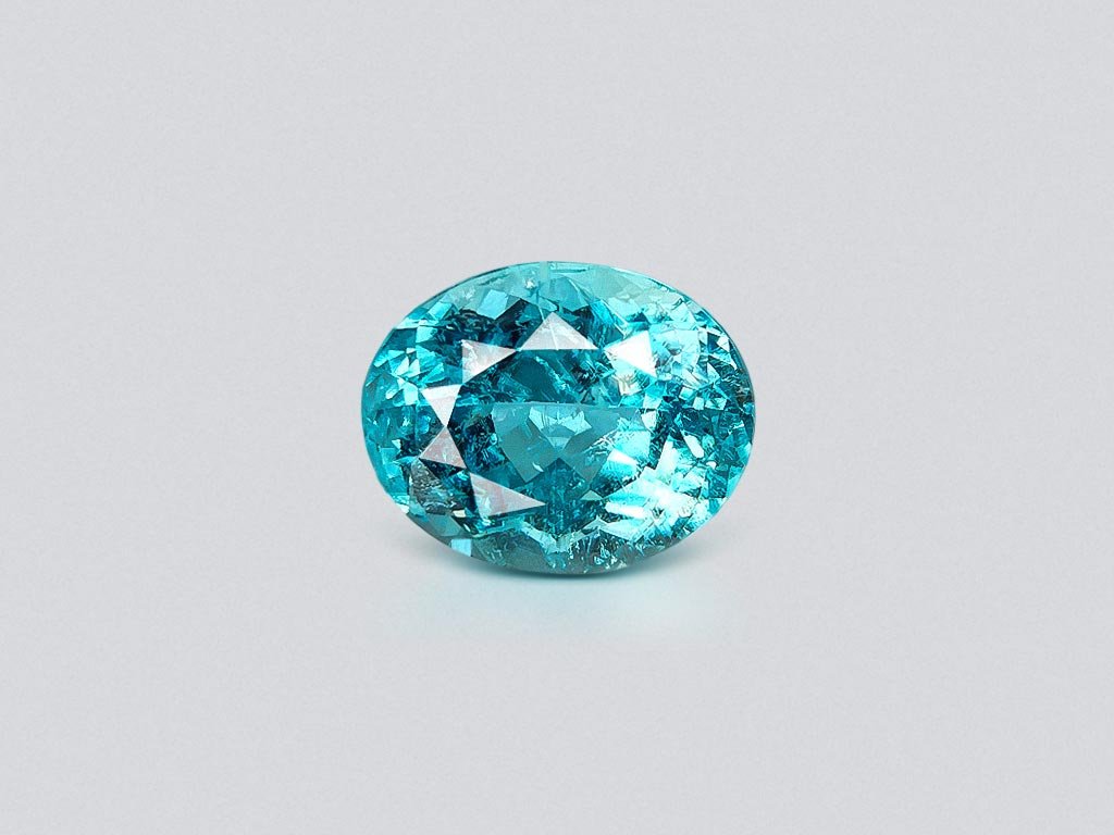 Neon blue Paraiba tourmaline in oval cut